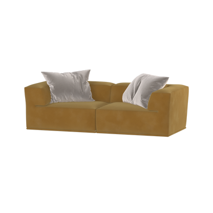 Savile Sofa — Compact Form with Wide Straight Armrests