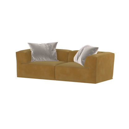 Savile Sofa — Compact Form with Wide Straight Armrests