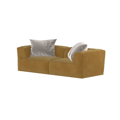Savile Sofa — Compact Form with Wide Straight Armrests