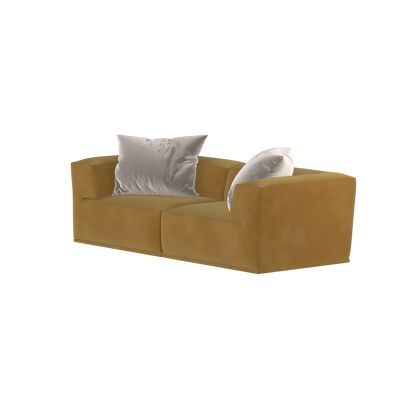 Savile Sofa — Compact Form with Wide Straight Armrests
