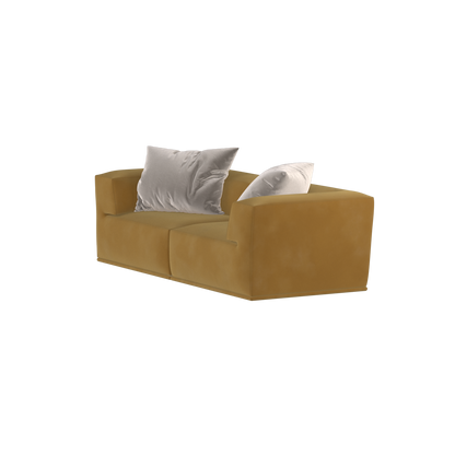 Savile Sofa — Compact Form with Wide Straight Armrests