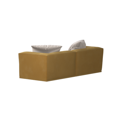 Savile Sofa — Compact Form with Wide Straight Armrests