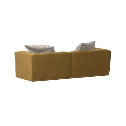 Savile Sofa — Compact Form with Wide Straight Armrests