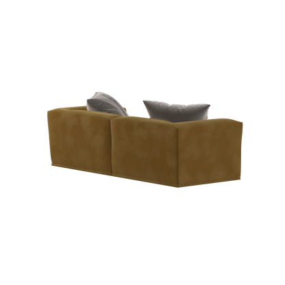 Savile Sofa — Compact Form with Wide Straight Armrests