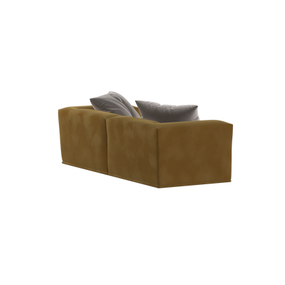 Savile Sofa — Compact Form with Wide Straight Armrests