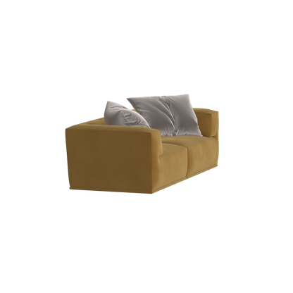 Savile Sofa — Compact Form with Wide Straight Armrests