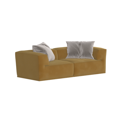 Savile Sofa — Compact Form with Wide Straight Armrests