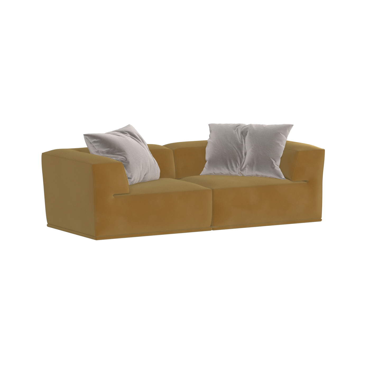 Savile Sofa — Compact Form with Wide Straight Armrests