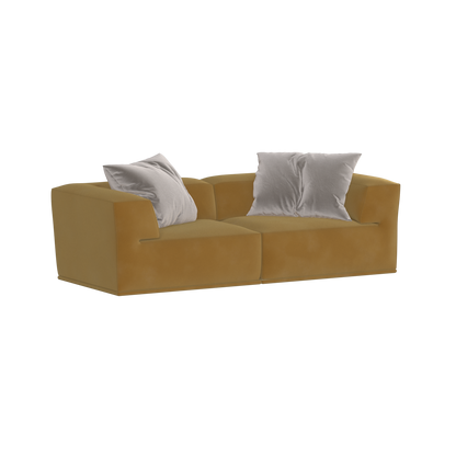 Savile Sofa — Compact Form with Wide Straight Armrests