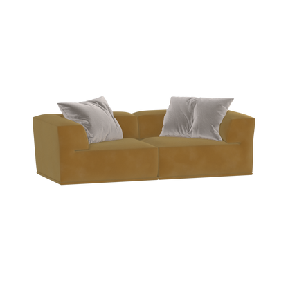 Savile Sofa — Compact Form with Wide Straight Armrests