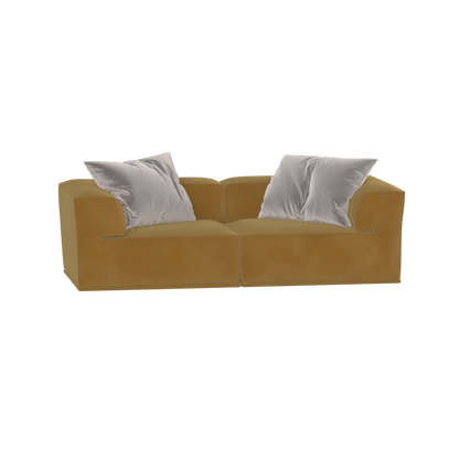 Savile Sofa — Compact Form with Wide Straight Armrests