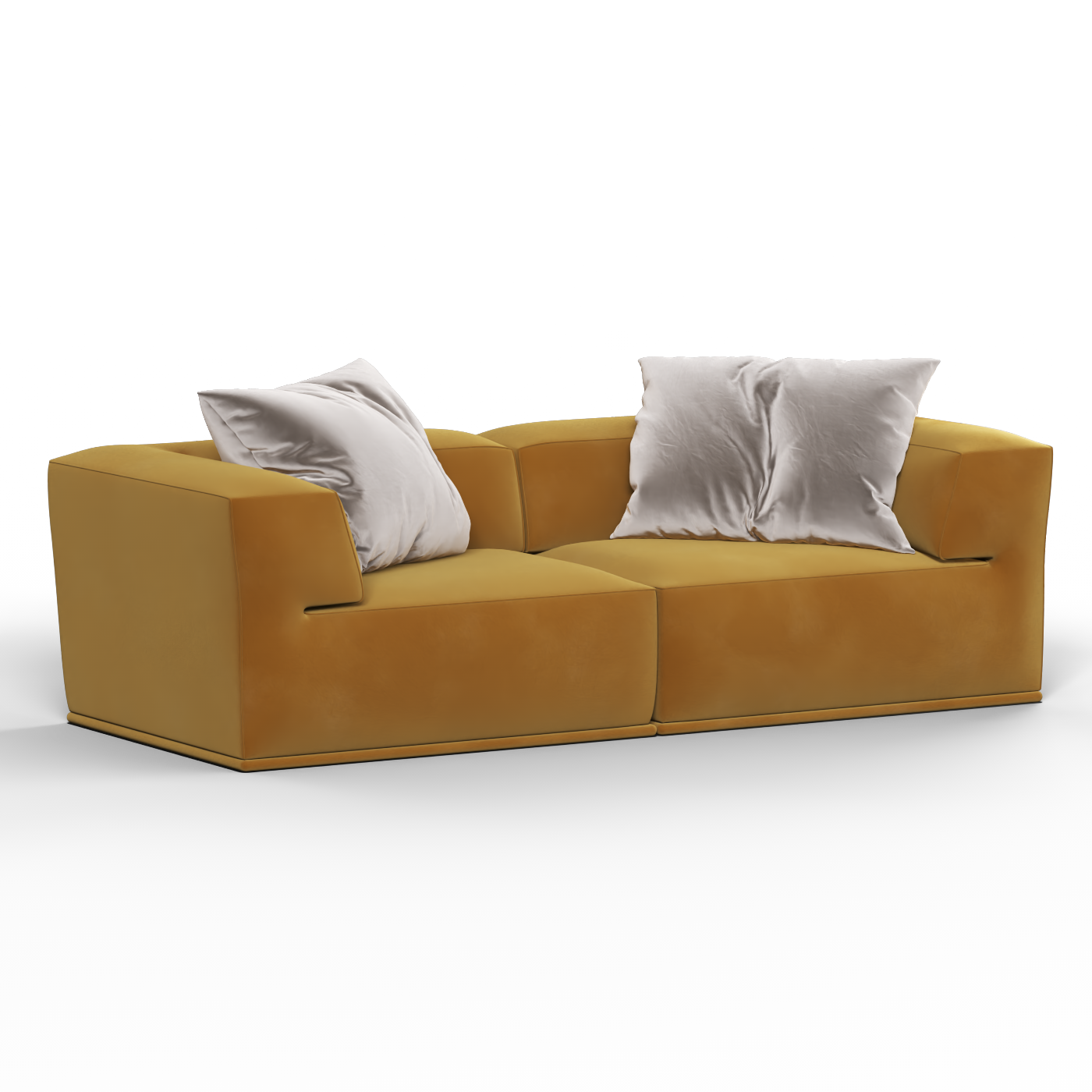 Savile Sofa — Compact Form with Wide Straight Armrests