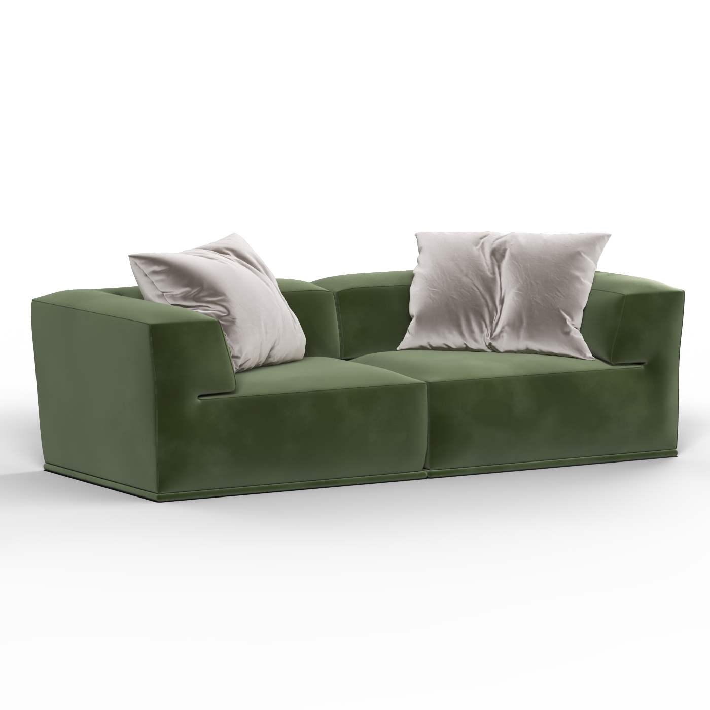 Savile Sofa — Compact Form with Wide Straight Armrests