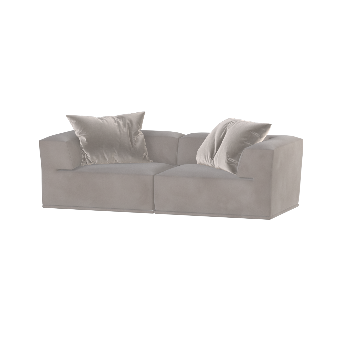 Savile Sofa — Compact Form with Wide Straight Armrests
