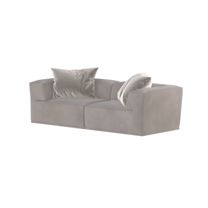 Savile Sofa — Compact Form with Wide Straight Armrests