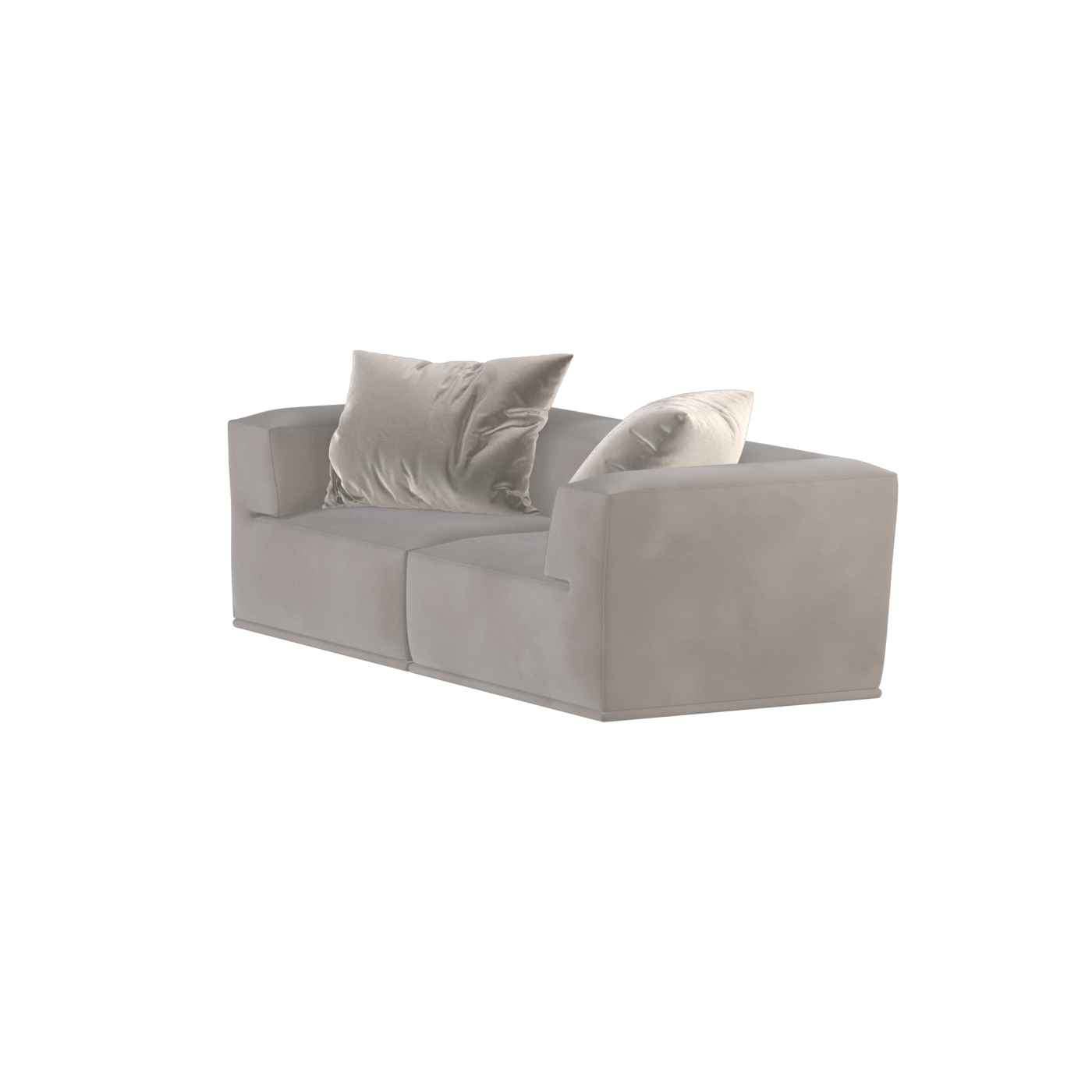 Savile Sofa — Compact Form with Wide Straight Armrests