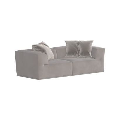 Savile Sofa — Compact Form with Wide Straight Armrests