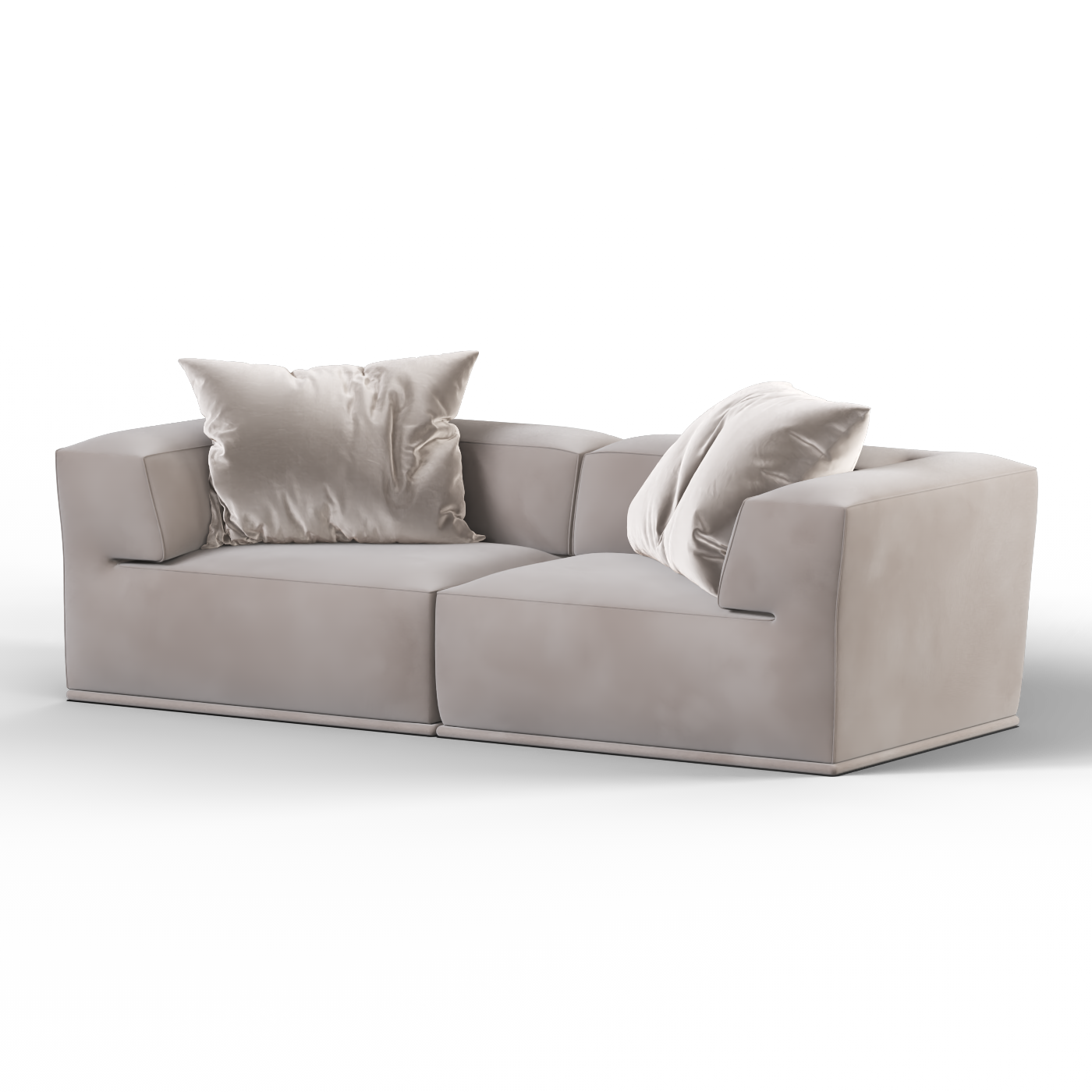 Savile Sofa — Compact Form with Wide Straight Armrests
