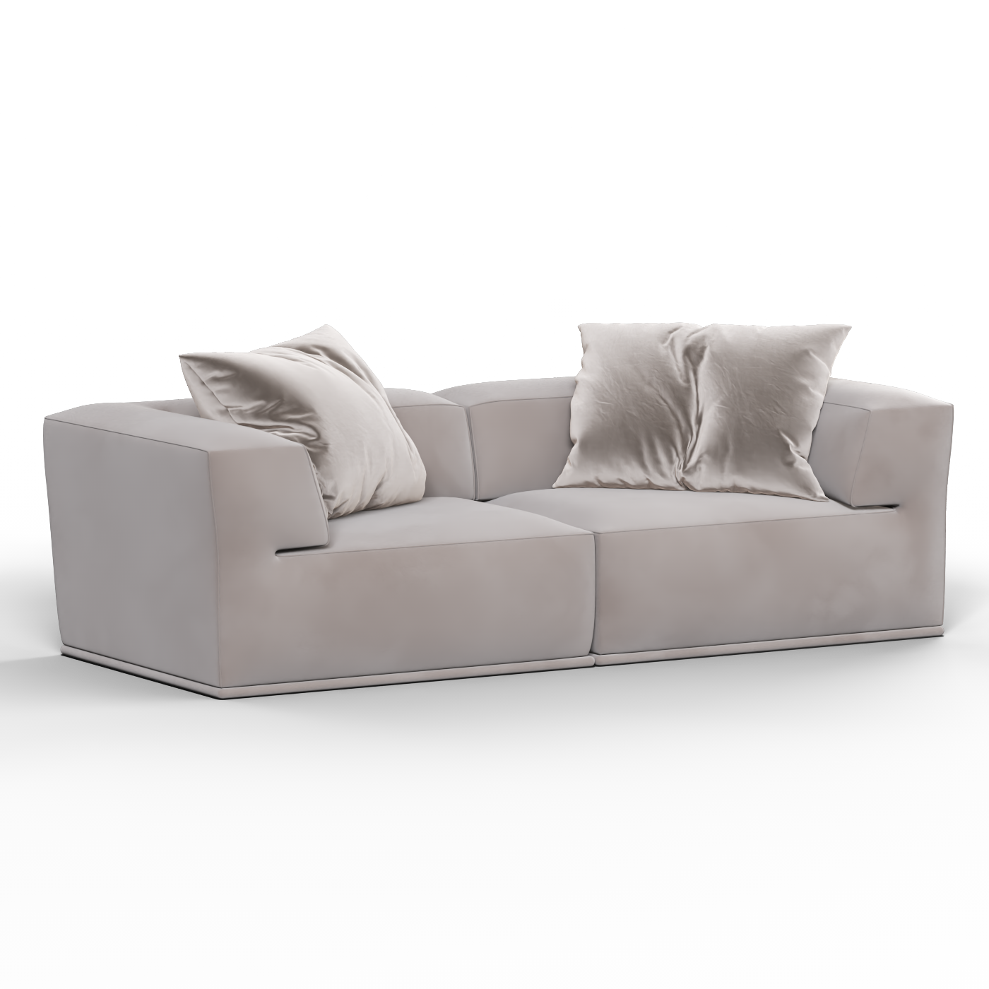 Savile Sofa — Compact Form with Wide Straight Armrests