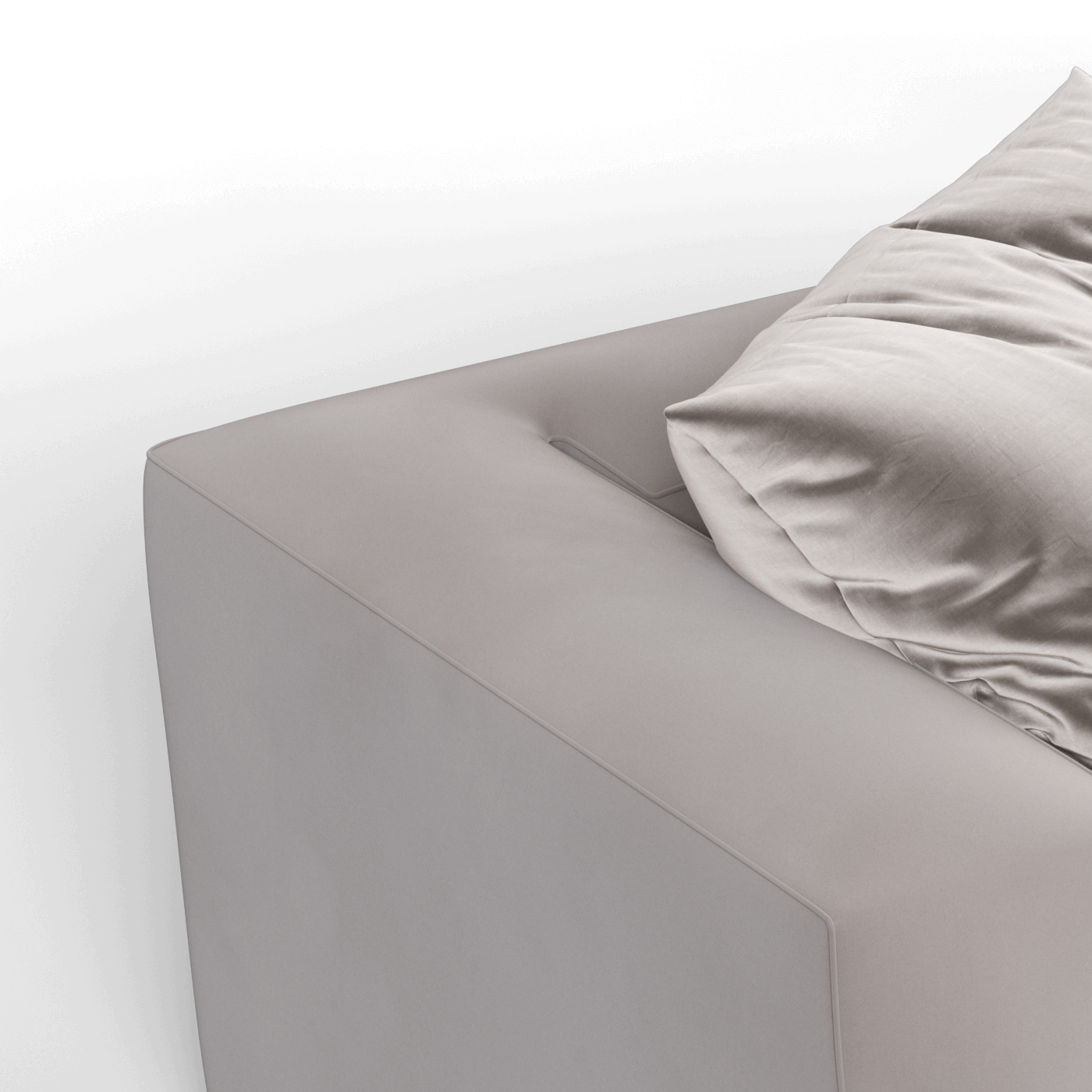Savile Sofa — Compact Form with Wide Straight Armrests