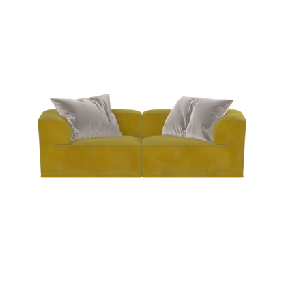 Savile Sofa — Compact Form with Wide Straight Armrests