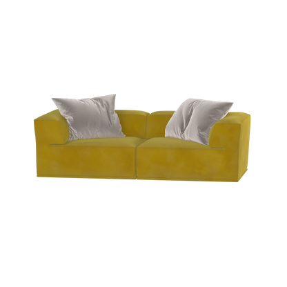 Savile Sofa — Compact Form with Wide Straight Armrests