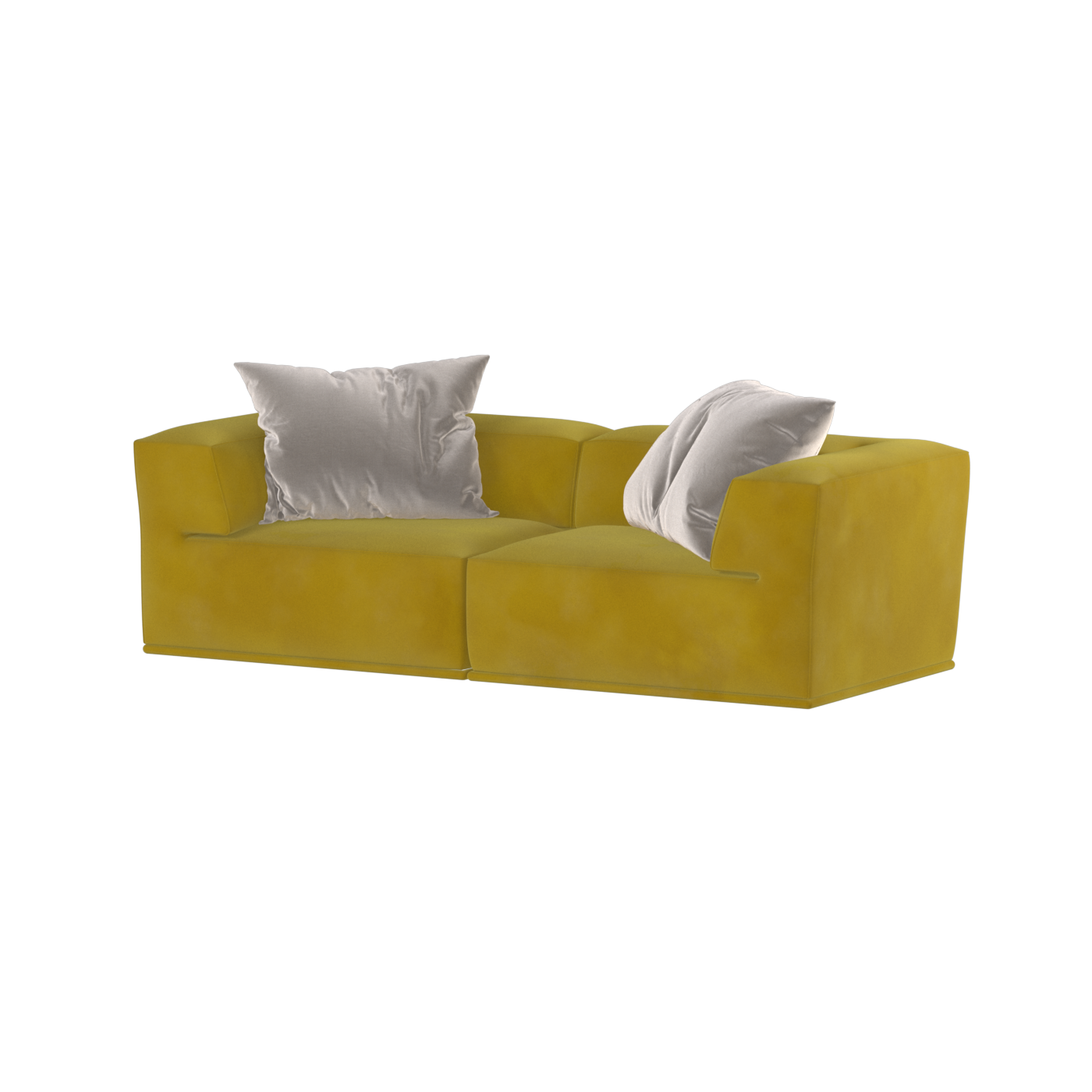 Savile Sofa — Compact Form with Wide Straight Armrests