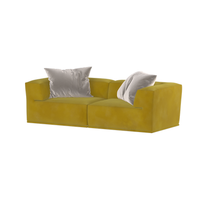Savile Sofa — Compact Form with Wide Straight Armrests