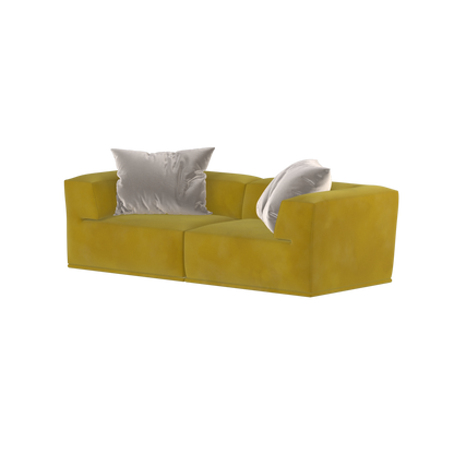 Savile Sofa — Compact Form with Wide Straight Armrests