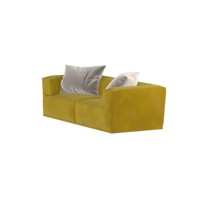 Savile Sofa — Compact Form with Wide Straight Armrests
