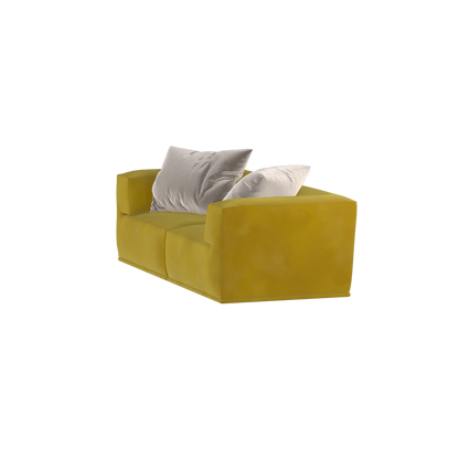 Savile Sofa — Compact Form with Wide Straight Armrests