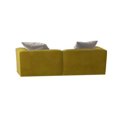 Savile Sofa — Compact Form with Wide Straight Armrests
