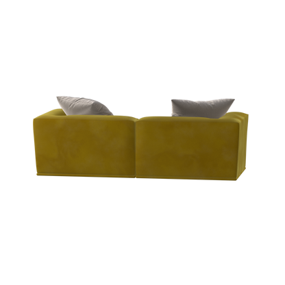 Savile Sofa — Compact Form with Wide Straight Armrests