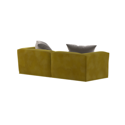 Savile Sofa — Compact Form with Wide Straight Armrests