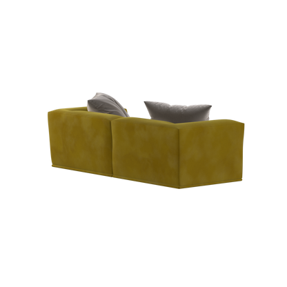 Savile Sofa — Compact Form with Wide Straight Armrests