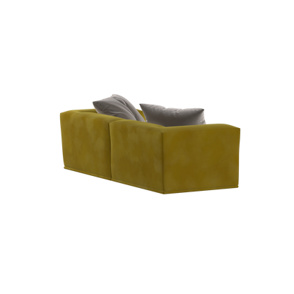 Savile Sofa — Compact Form with Wide Straight Armrests