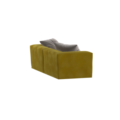 Savile Sofa — Compact Form with Wide Straight Armrests