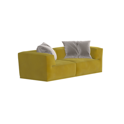 Savile Sofa — Compact Form with Wide Straight Armrests