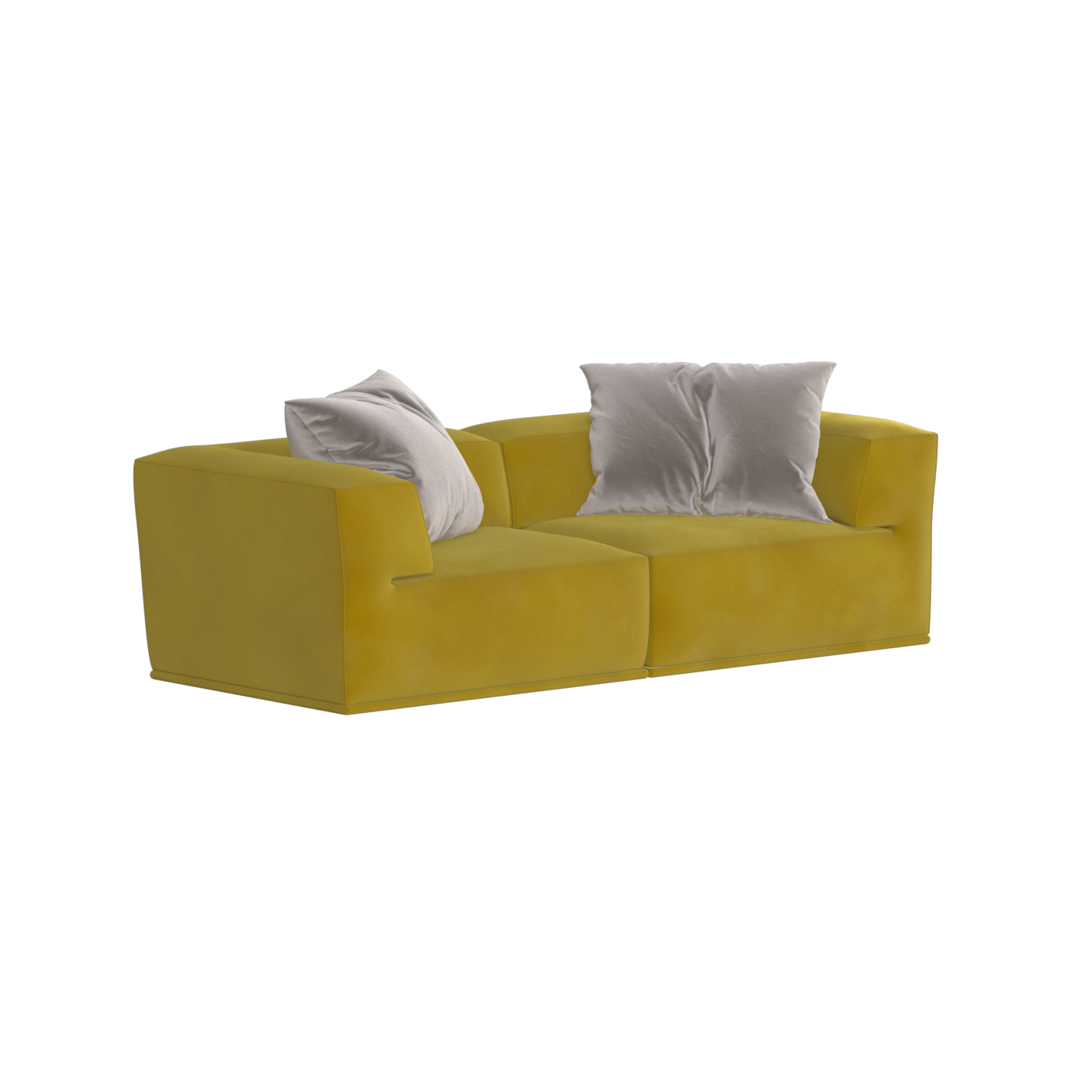 Savile Sofa — Compact Form with Wide Straight Armrests