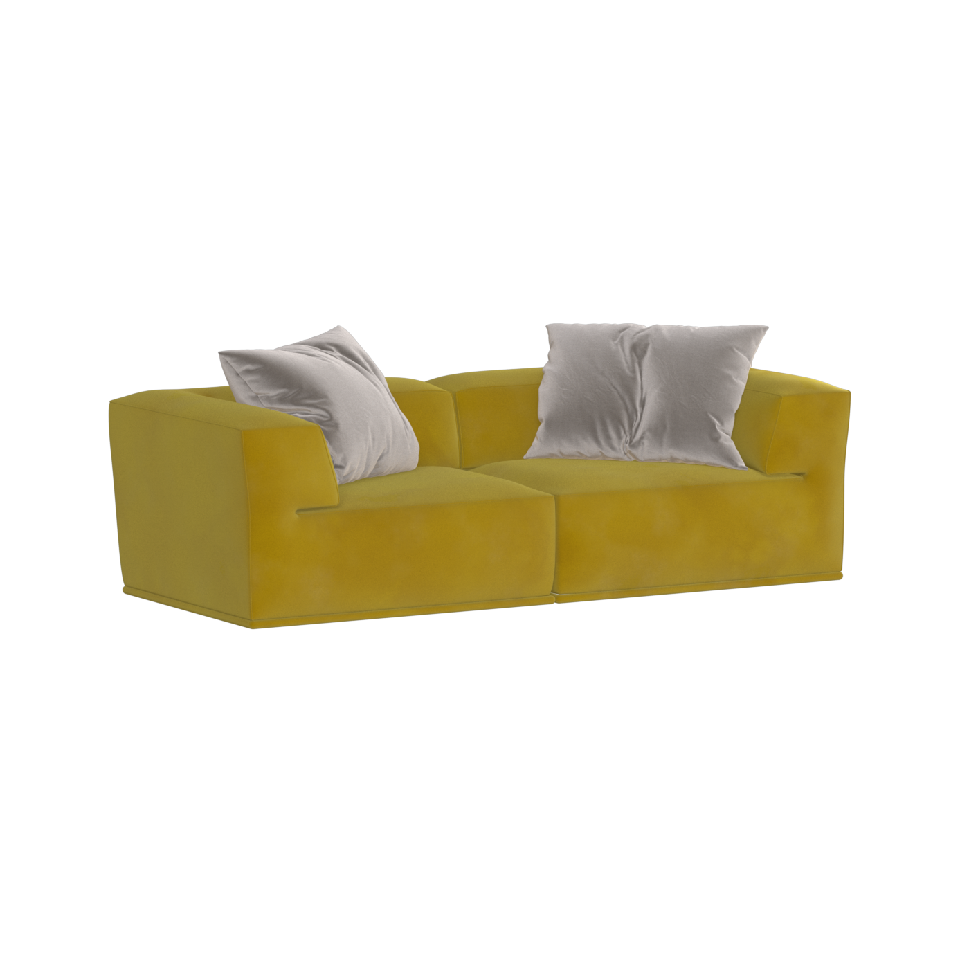 Savile Sofa — Compact Form with Wide Straight Armrests