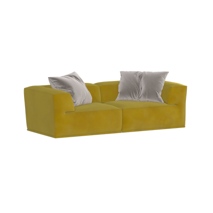Savile Sofa — Compact Form with Wide Straight Armrests