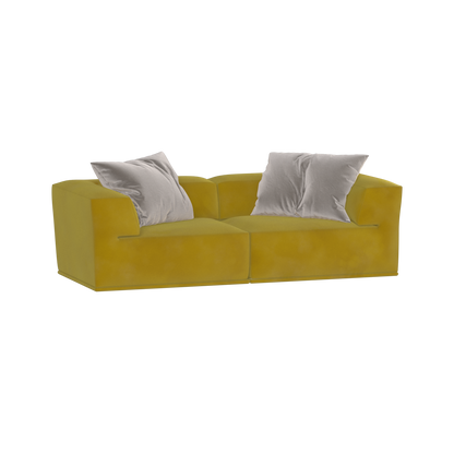 Savile Sofa — Compact Form with Wide Straight Armrests