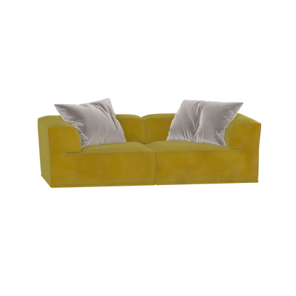 Savile Sofa — Compact Form with Wide Straight Armrests
