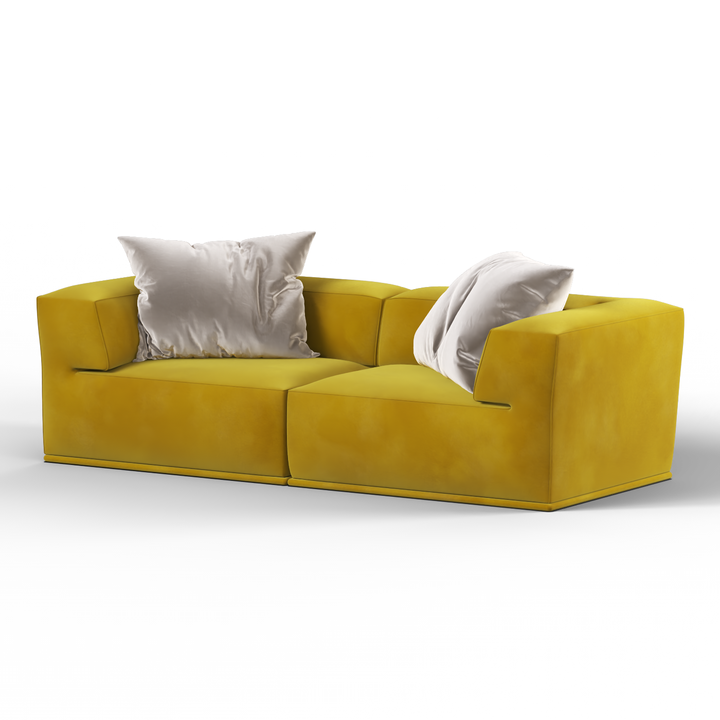 Savile Sofa — Compact Form with Wide Straight Armrests