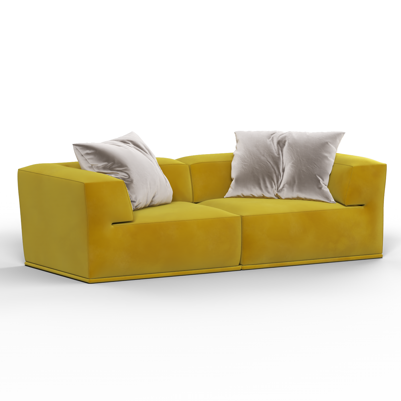 Savile Sofa — Compact Form with Wide Straight Armrests
