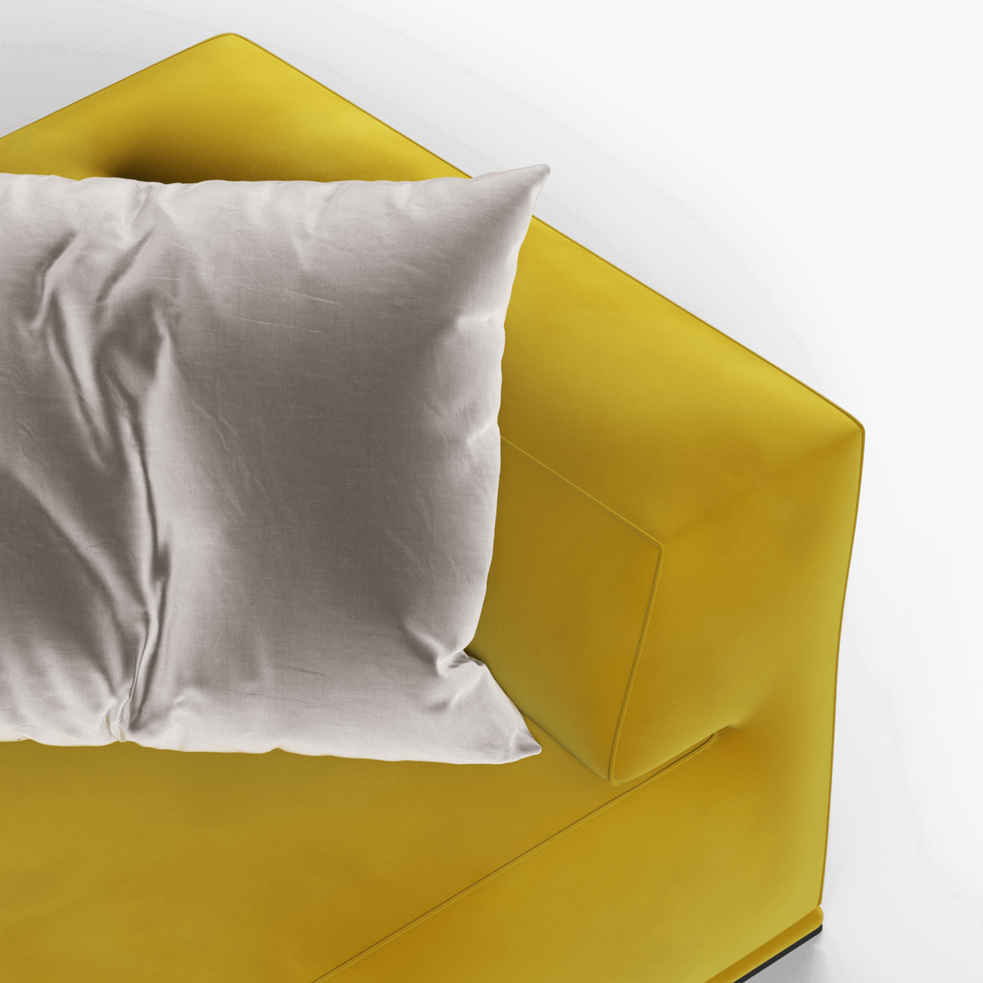 Savile Sofa — Compact Form with Wide Straight Armrests