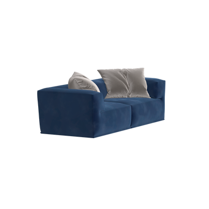 Savile Sofa — Compact Form with Wide Straight Armrests