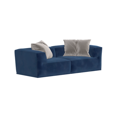 Savile Sofa — Compact Form with Wide Straight Armrests