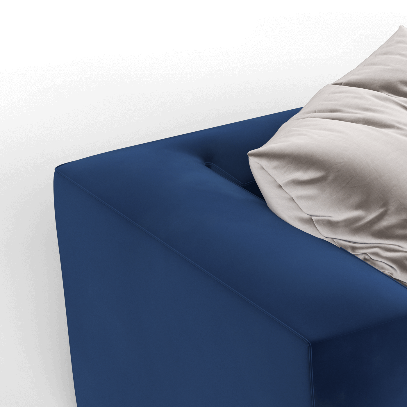 Savile Sofa — Compact Form with Wide Straight Armrests