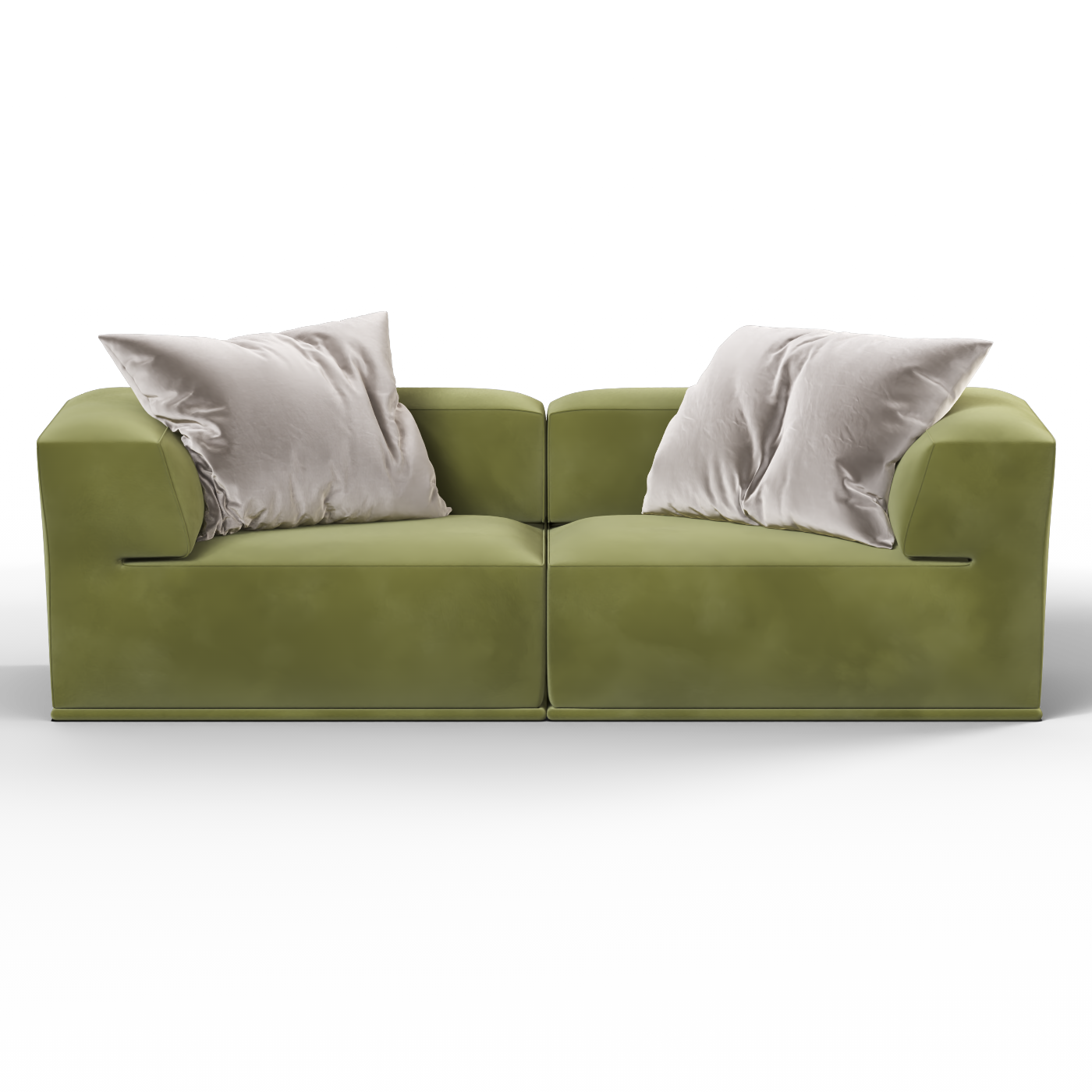 Savile Sofa — Compact Form with Wide Straight Armrests